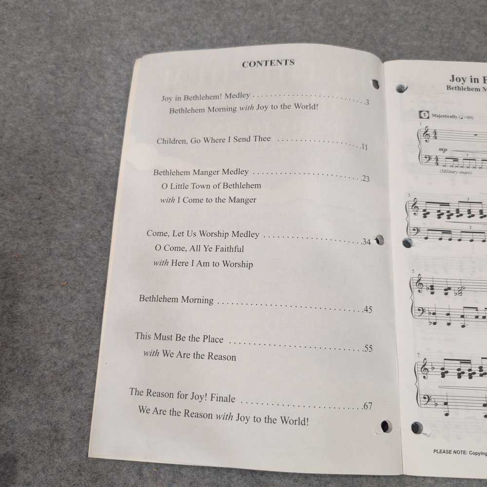 Bethlehem Morning A Ready To Sing Christmas SATB Choral Book Russell Mauldin - Picture 3 of 3